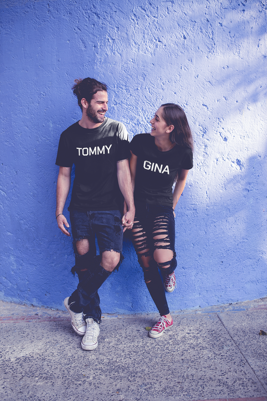 Tommy unisex tee-shirt, Tommy and Gina